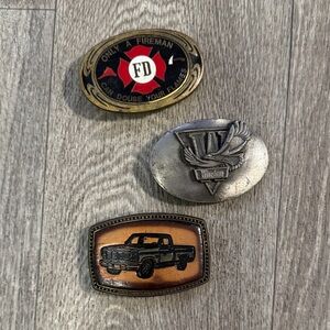 Vintage belt buckles bundle of 3